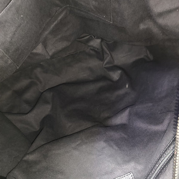 Calfskin Top Handle Bag Black