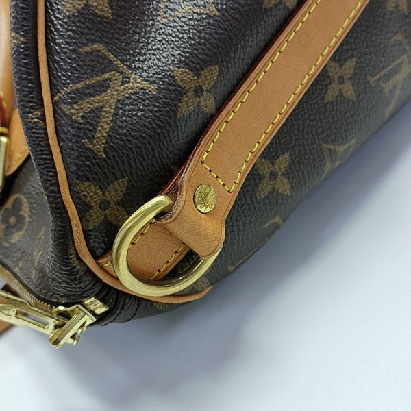 SPEEDY 30 Monogram Coated Canvas Brown