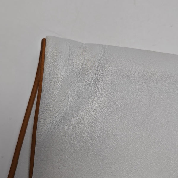 MACADAM CLUTCHES Calfskin White