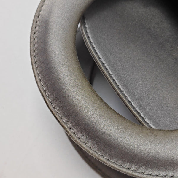 Lady Dior Mini Cannage Silk Satin Gray