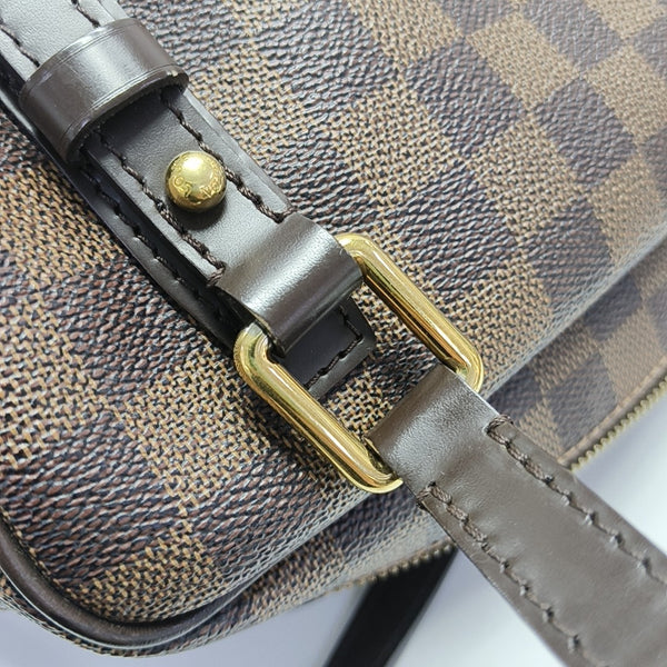 RIVINGTON Damier Ebene Coated Canvas Brown