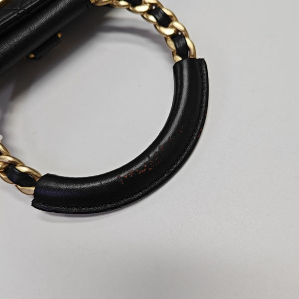Quilted Lambskin Backpack Black