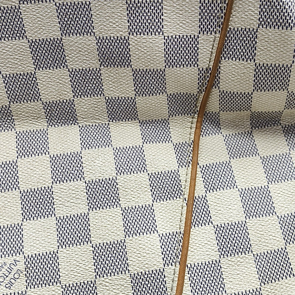 GALLIERA PM Damier Azur Coated Canvas White