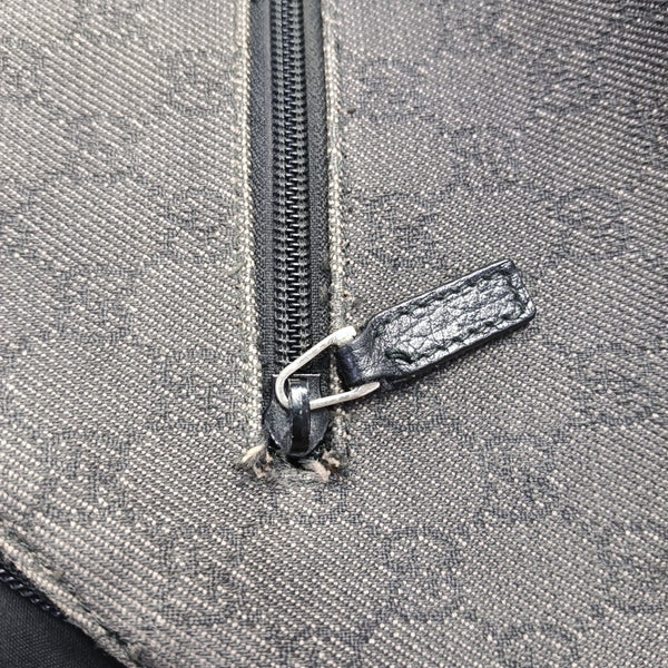 Monogram Fabric Backpack Gray