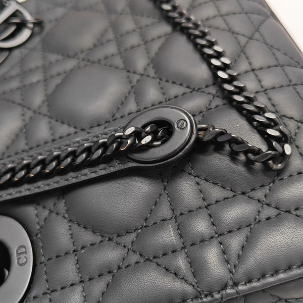Lady Dior Mini Cannage Calfskin Black