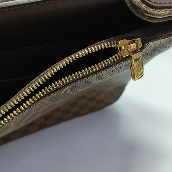 SPENCER Damier Ebene Coated Canvas Brown