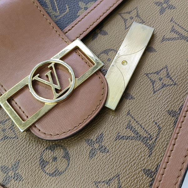 DAUPHINE MM Monogram Coated Canvas Brown