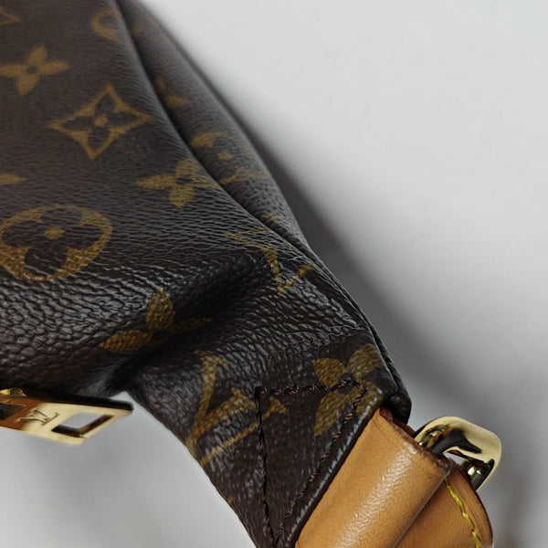 BUMBAG Monogram Coated Canvas Brown