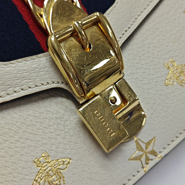 Sylvie Small Calfskin White