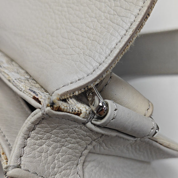 Saddle Medium Oblique Canvas Beige