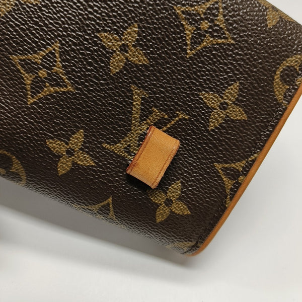 FLORENTINE Monogram Coated Canvas Brown