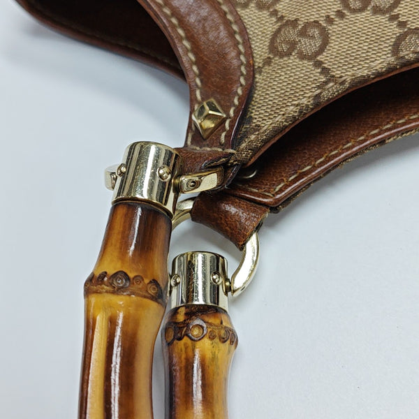 Monogram Canvas Top Handle Bag Brown