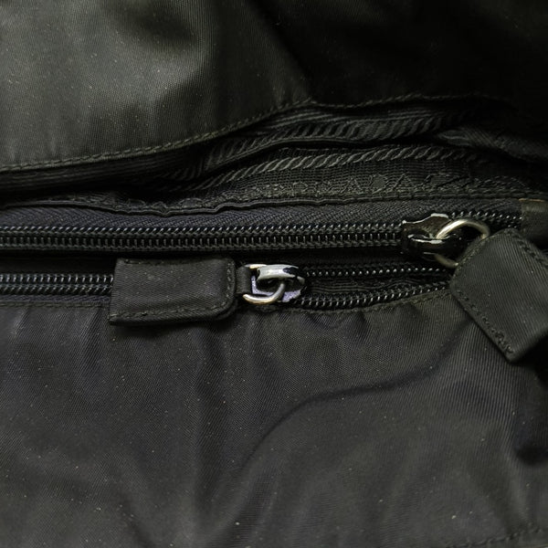 Nylon Top Handle Bag Black
