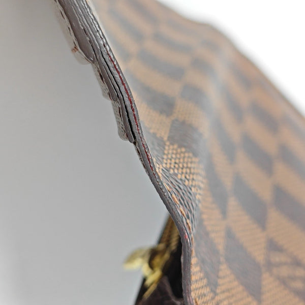 Damier Ebene Coated Canvas Wallet Brown
