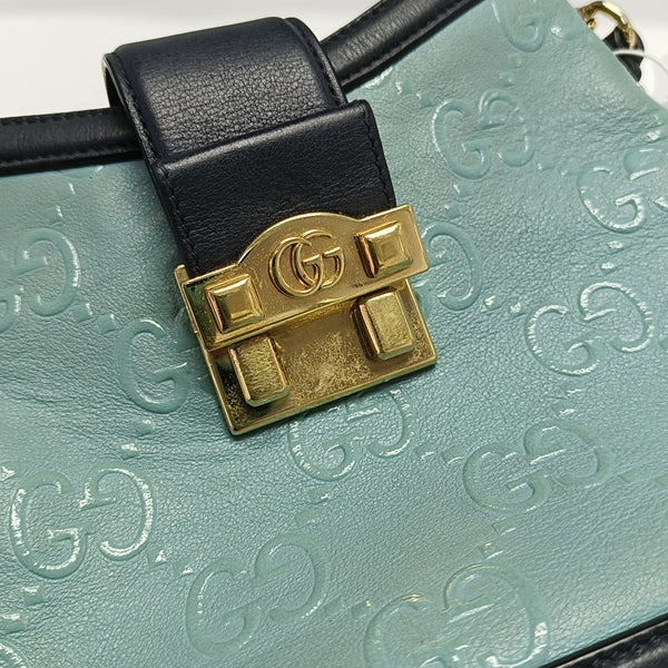 Calfskin Bucket Bag Small Blue