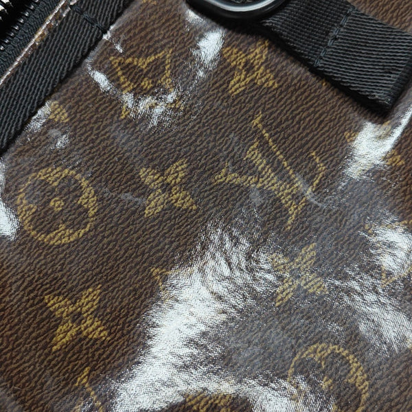 Monogram Coated Canvas Shoulder Bag PM Brown