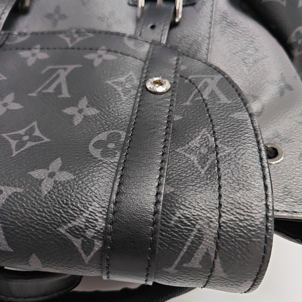 CHRISTOPHER PM Monogram Coated Canvas Gray