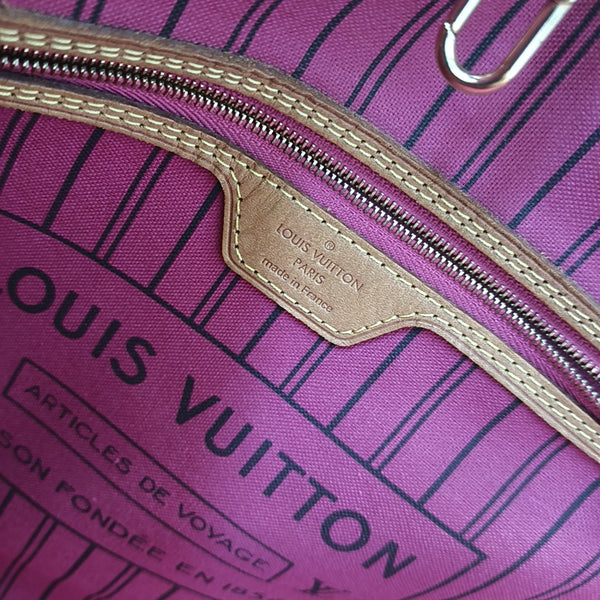 NEVERFULL MM Monogram Coated Canvas Brown