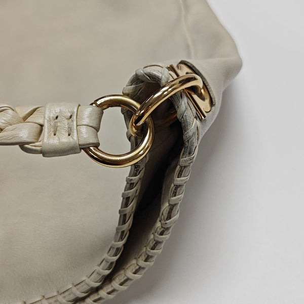 Calfskin Top Handle Bag White