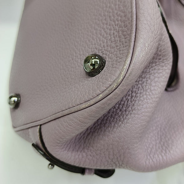 Calfskin Shoulder Bag Purple