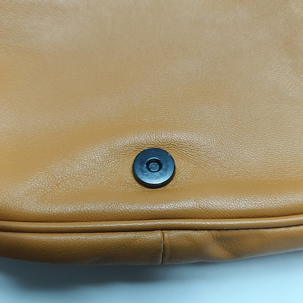 Calfskin Shoulder Bag Orange