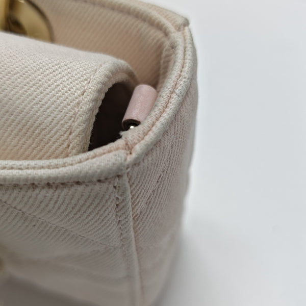 Lady D-Joy Small Cannage Canvas Pink