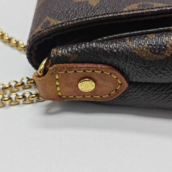 FAVORITE PM Monogram Coated Canvas Brown