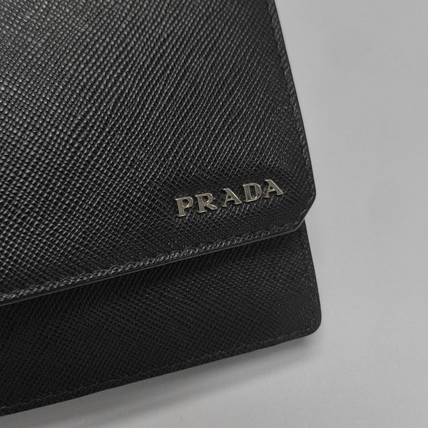 Saffiano Calfskin Wallet Black