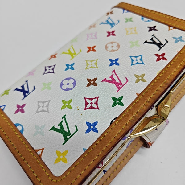 LV × TM VIENNOIS Monogram Coated Canvas White Wallet