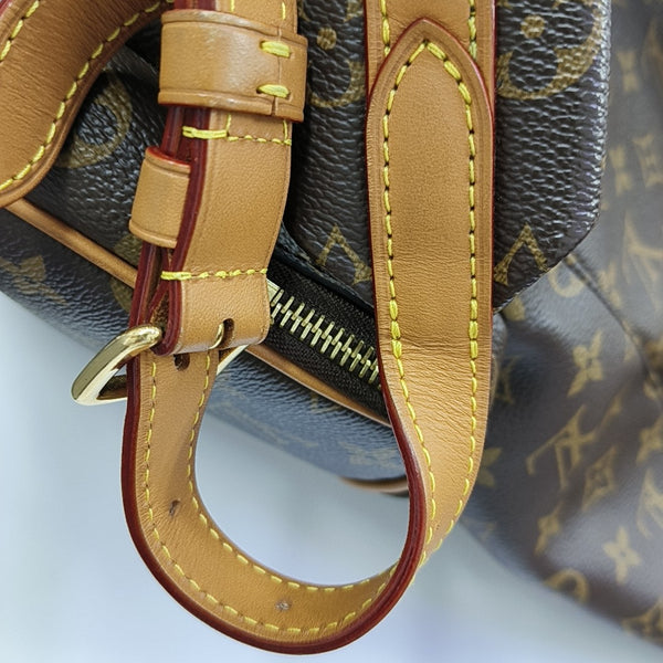 TRIO Monogram Coated Canvas Brown