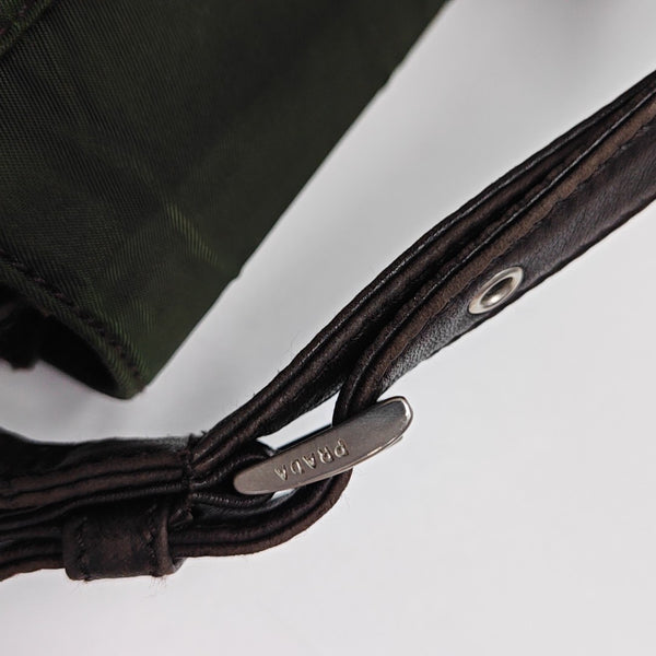 Nylon Shoulder Bag Green