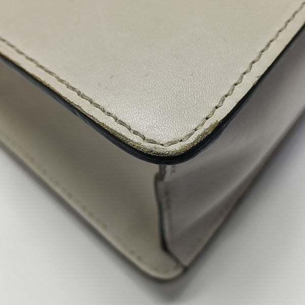 Sylvie Mini Calfskin White