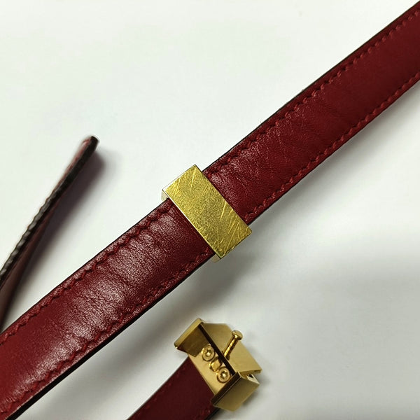 CLASSIC BOX Medium Calfskin Red
