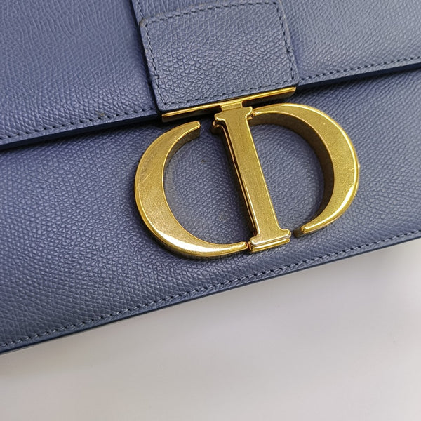 30 Montaigne Calfskin Blue