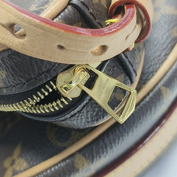 CROISSANT Monogram Coated Canvas Brown