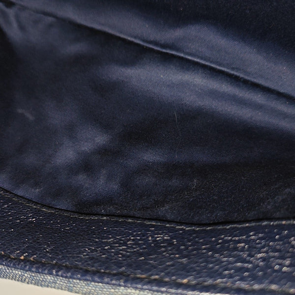 Crystal Quilted Fabric Blue