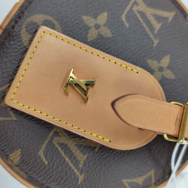 BOITE CHAPEAU Mini Monogram Coated Canvas Brown