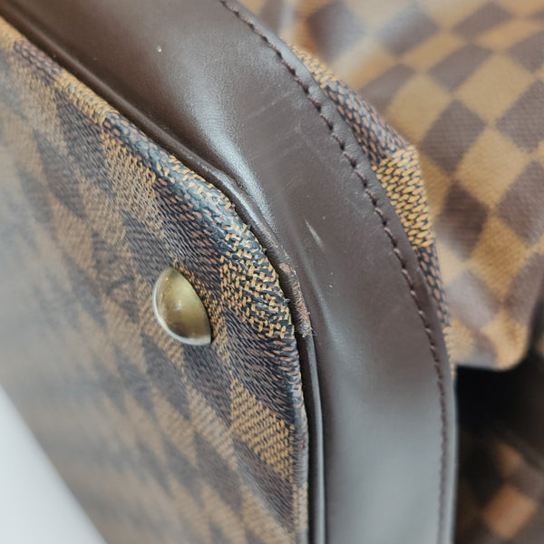GRIMAUD Damier Ebene Coated Canvas Brown
