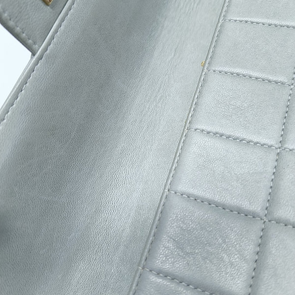 CHOCOLATE BAR Quilted Lambskin Gray