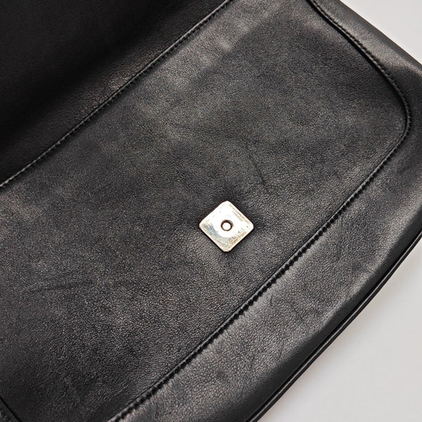 Calfskin Shoulder Bag Black