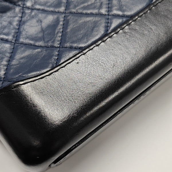 GABRIELLE Small Quilted Calfskin Blue