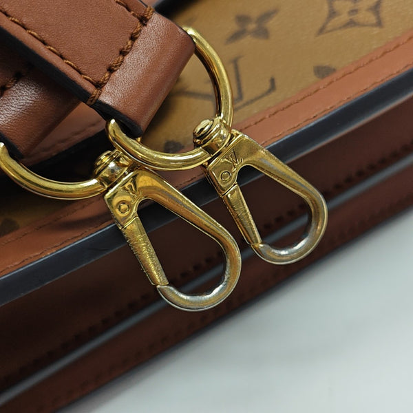 DAUPHINE MM Monogram Coated Canvas Brown