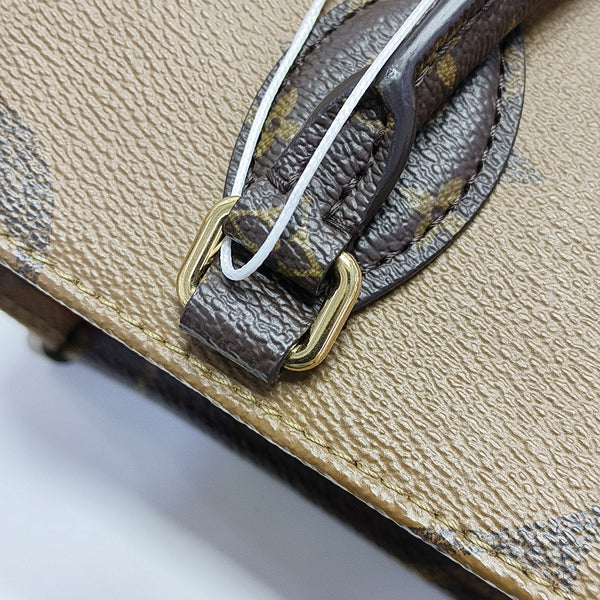 ONTHEGO PM Monogram Coated Canvas Brown