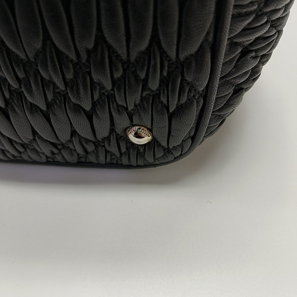 Avenue Quilted Lambskin Black