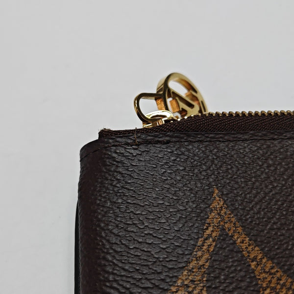 TRIO Monogram Coated Canvas Brown