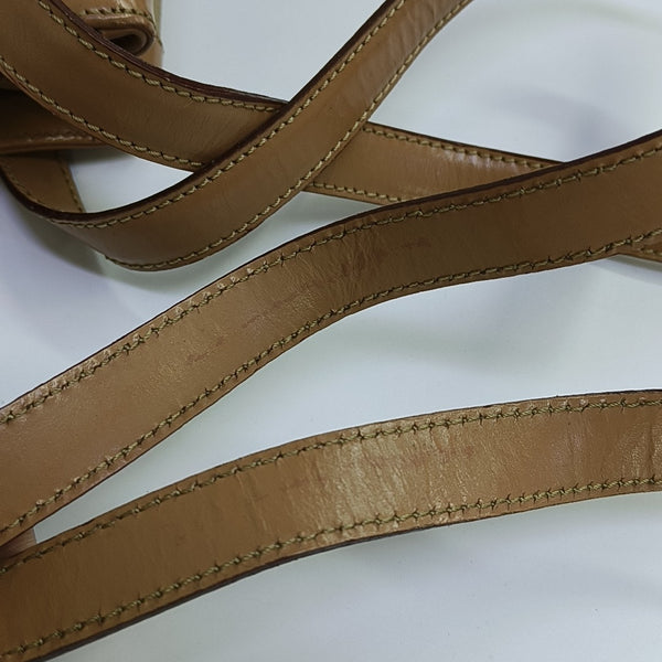 Coated Canvas Shoulder Bag Beige