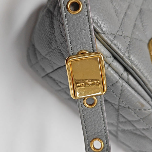 Dior Caro Small Cannage Calfskin Blue