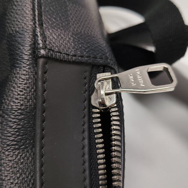 JOSH Damier Graphite Coated Canvas Gray