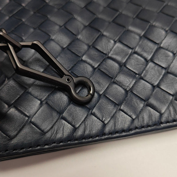 Calfskin Shoulder Bag Blue