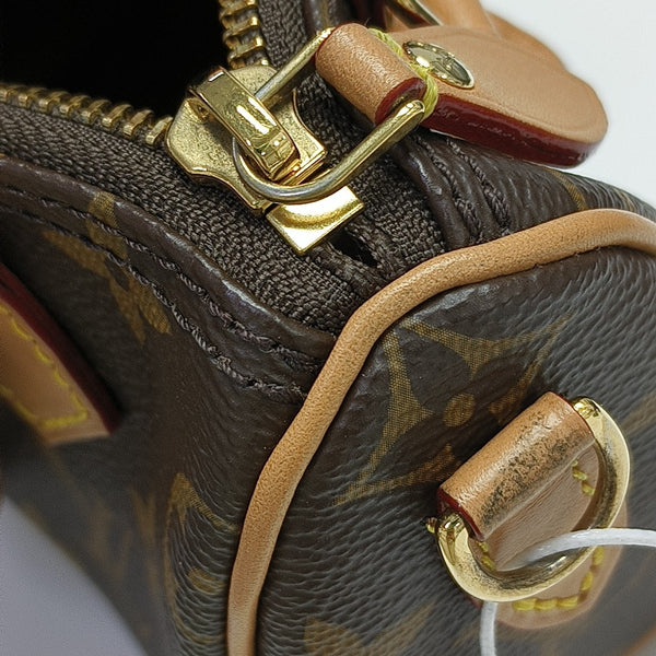SPEEDY Nano Monogram Coated Canvas Brown